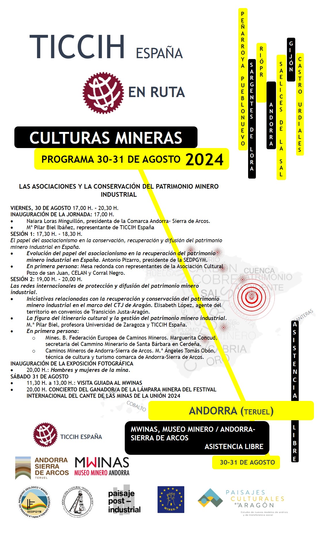 Cartel culturas mineras Andorra